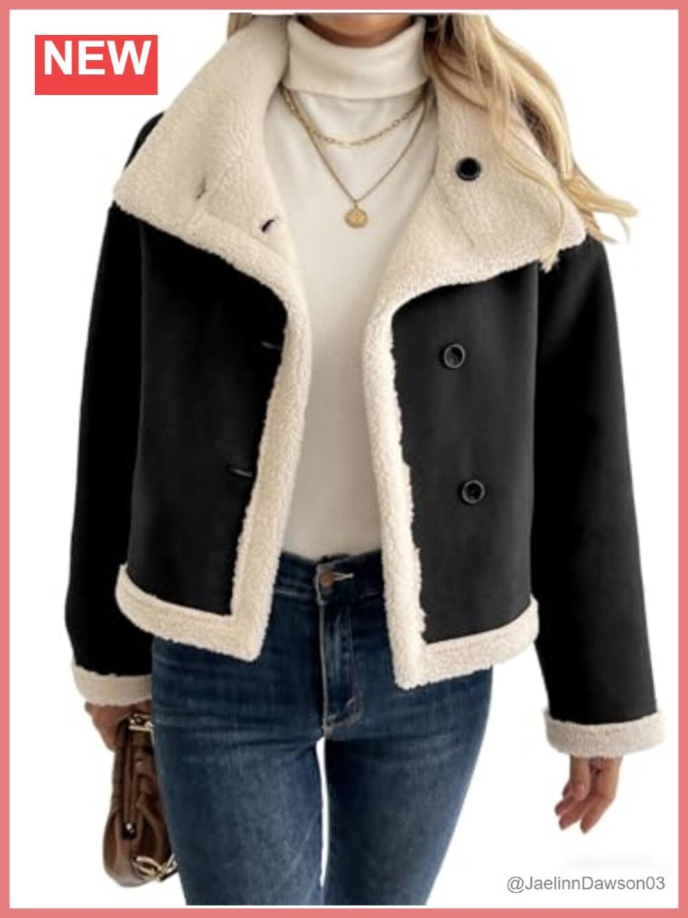 Reversible Faux Shearling Faux Suede Jacket Button Down Short Coat
